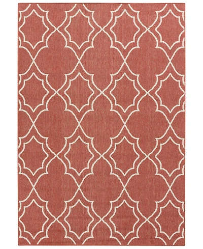 Closeout! Livabliss Alfresco Alf-9591 Rust 2'3" x 4'6" Area Rug, Indoor/Outdoor