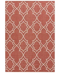 Closeout! Livabliss Alfresco Alf-9591 Rust 2'3" x 4'6" Area Rug, Indoor/Outdoor