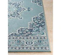 Closeout! Livabliss Alfresco Alf-9687 Aqua 3' x 5'6" Area Rug, Indoor/Outdoor