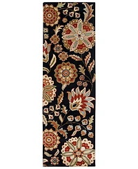 Livabliss Athena Ath-5017 Black 2'6" x 8' Runner Area Rug