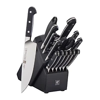 Zwilling Pro 16pc Block Set with Black Rubberwood Block