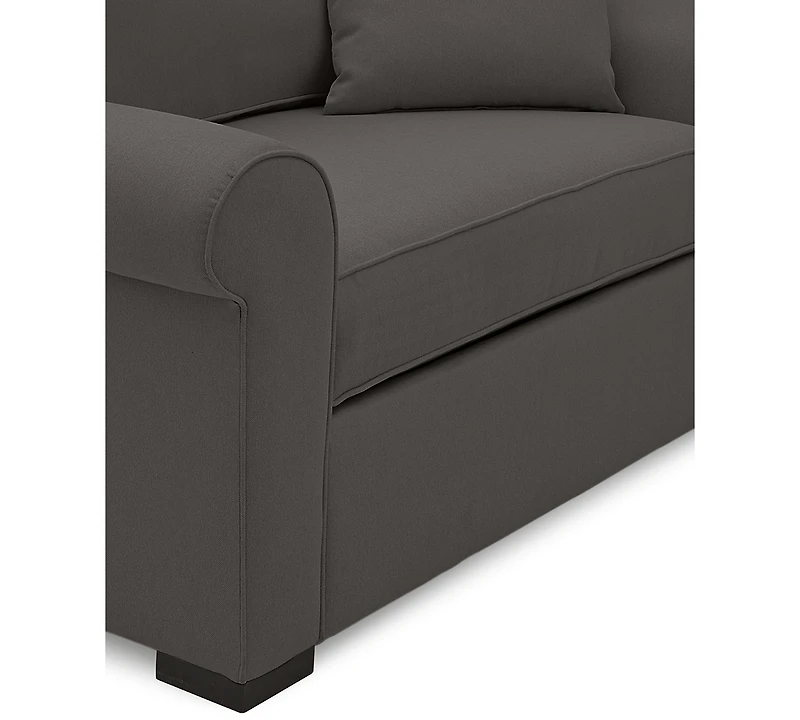 Closeout! Astra 59" Roll Arm Fabric Chair Bed, Created for Macy's