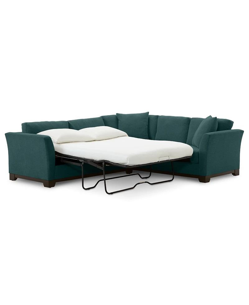 Elliot Ii 108" Fabric 2-Pc. Sleeper Sofa Sectional, Created for Macy's