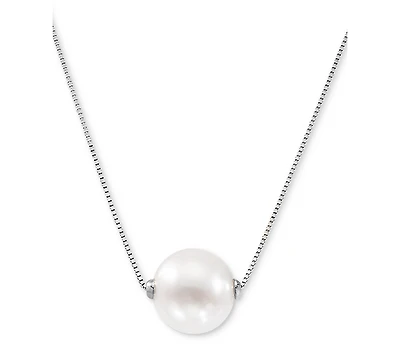 Honora Cultured Freshwater Pearl (8-1/2mm) 18" Pendant Necklace 14k Gold (Also Pink Pearl)
