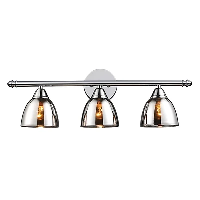 Reflections 3-Light Bath Bar In Polished Chrome