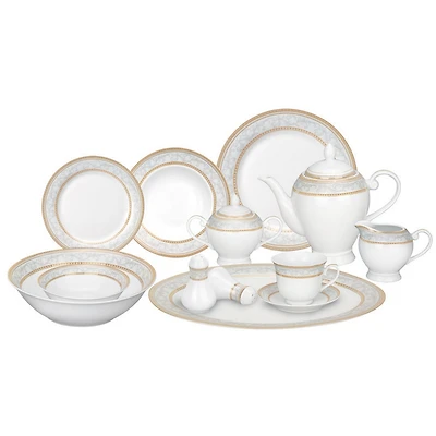Lorren Home Trends Giada 57-pc Dinnerware Set, Service for 8