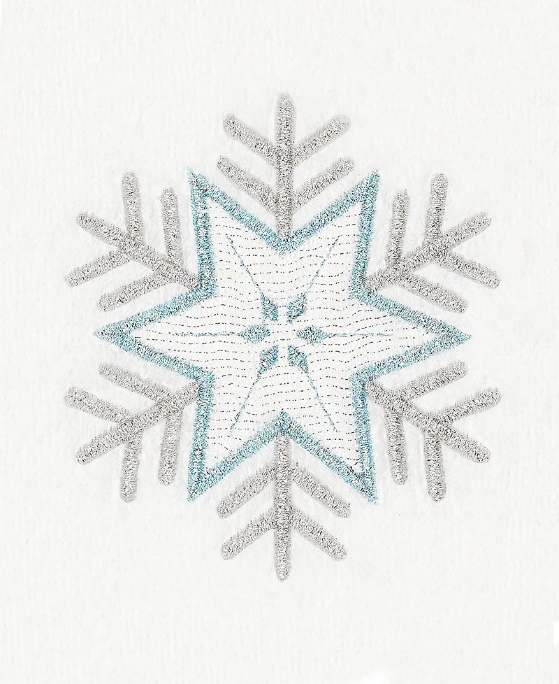 Linum Home Christmas Crystal 100% Turkish Cotton Hand Towel