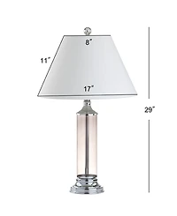 Jonathan Y Astor Glass Led Table Lamp