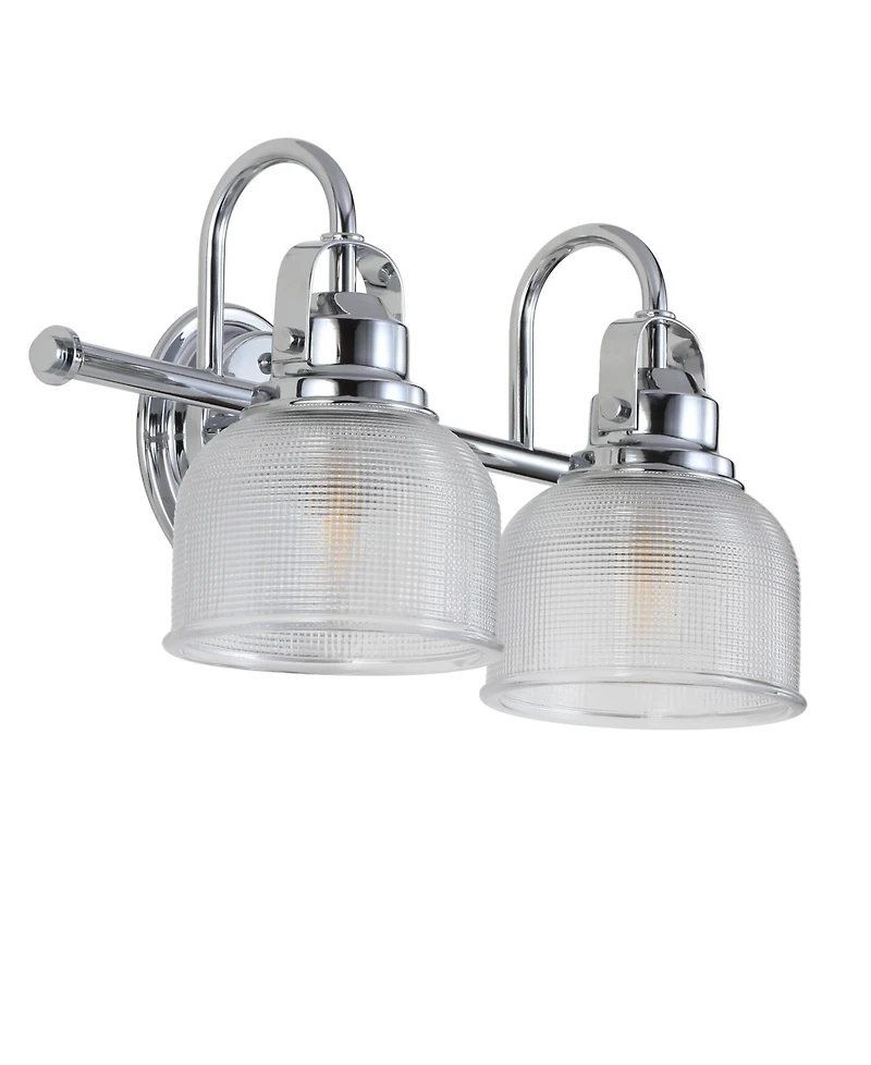 Jonathan Y Virginia 2-Light Metal, Glass Led Vanity Light