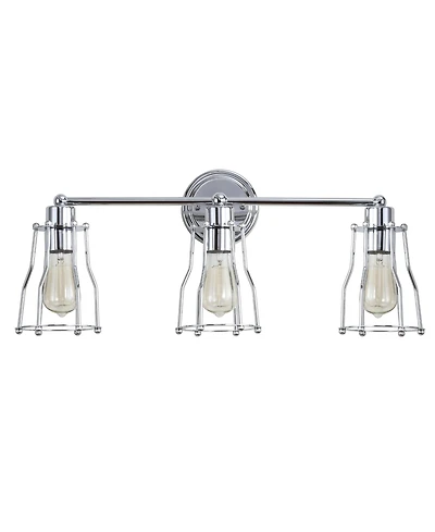 Jonathan Y Evelyn 3-Light Metal Vanity Light
