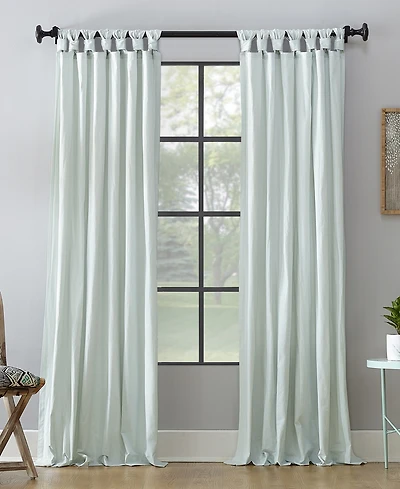 Washed Cotton Twist Tab Curtain