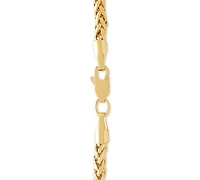 Lightweight Wheat Link 22" Chain Necklace in 14k Gold