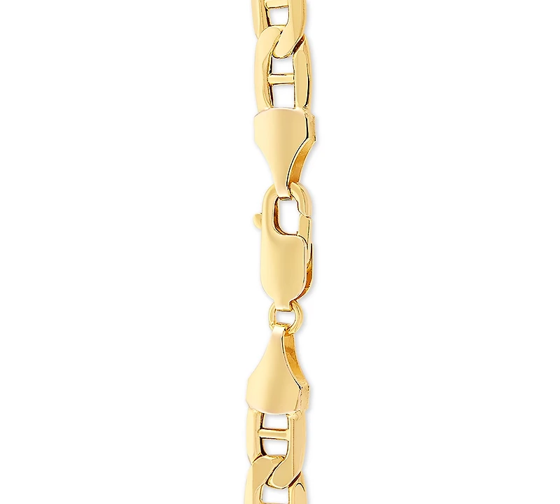 Lightweight Mariner Link Chain 24" Necklace in 10k Gold