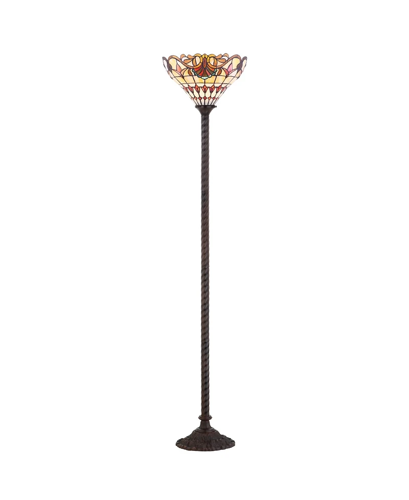 Jonathan Y Davis Tiffany- Torchiere Led Floor Lamp