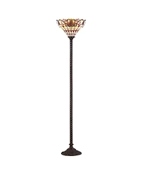 Jonathan Y Davis Tiffany- Torchiere Led Floor Lamp