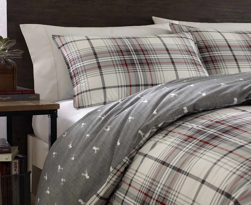 Eddie Bauer Alder Plaid 3-Pc. Comforter Set, Full/Queen