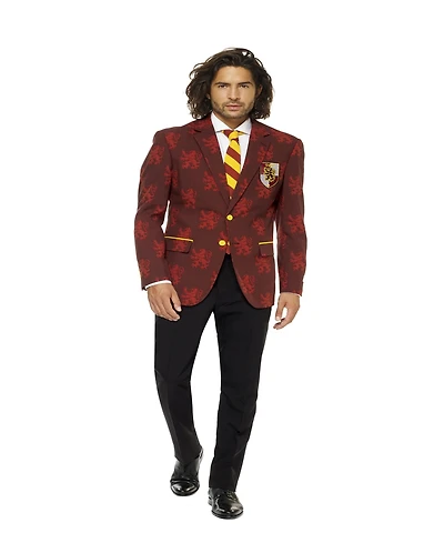 OppoSuits Men's Harry Potter Premium Halloween Costume - House Gryffindor Slim Fit Suit Includes Blazer, Pants and Tie