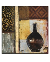 Ready2HangArt 'Ancient Vase I' Abstract Canvas Wall Art, 24x24"