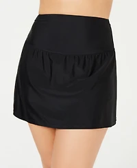 Island Escape Plus Tummy-Control Swim Skirt, Created for Macy's