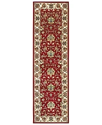 Closeout! Oriental Weavers Kashan 4929R Red/Ivory 2'3" x 7'6" Runner Area Rug
