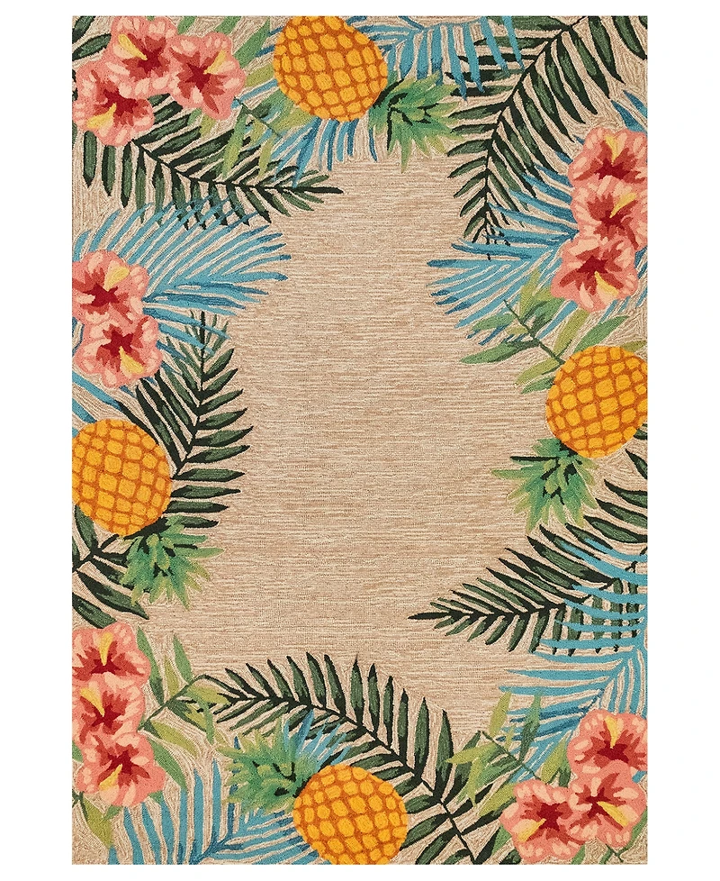 Liora Manne' Ravella 2280 Tropical Neutral 2' x 3' Indoor/Outdoor Area Rug