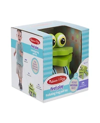 Melissa & Doug First Play Frolicking Frog Wooden Pull Toy