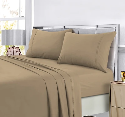 Tribeca Living Super Soft Solid Easy-Care Extra Deep Pocket Sheet Set