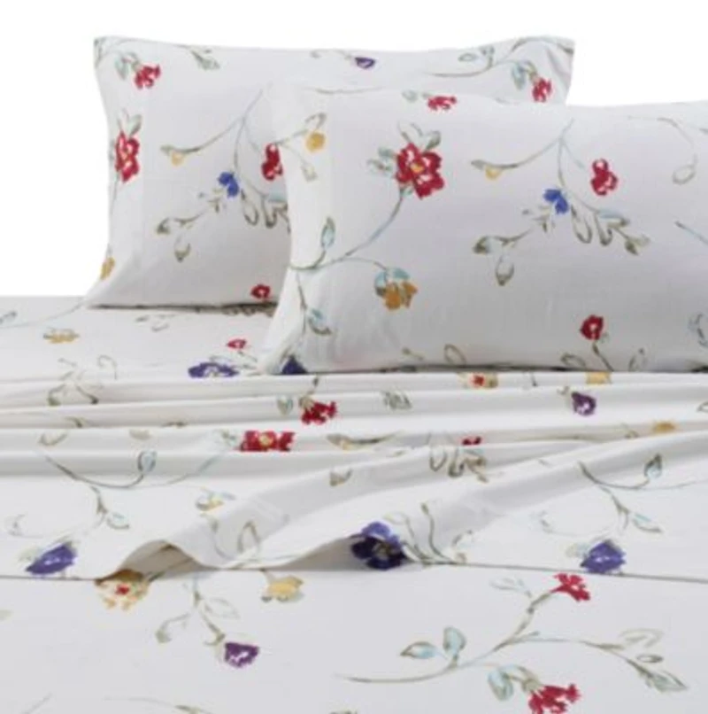 Tribeca Living Floral Garden Extra Deep Pocket Flannel Sheet Sets