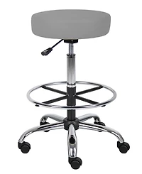 Boss Office Products Antimicrobial Drafting Stool