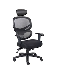 Boss Office Products Multi-Function Mesh Task Chair w/Headrest"