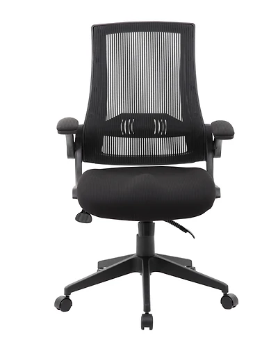 Boss Office Products Mesh Back Task Chair w/Flip Arm