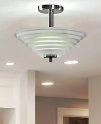 Dale Tiffany Solomon Led Crystal Semi Flush Mount