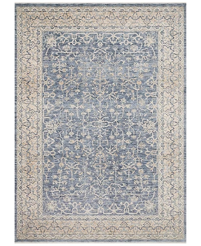 Loloi Pandora Pan-04 Dark Blue/Ivory 18" Square Area Rug