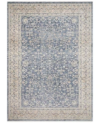 Loloi Pandora Pan-04 Dark Blue/Ivory 18" Square Area Rug