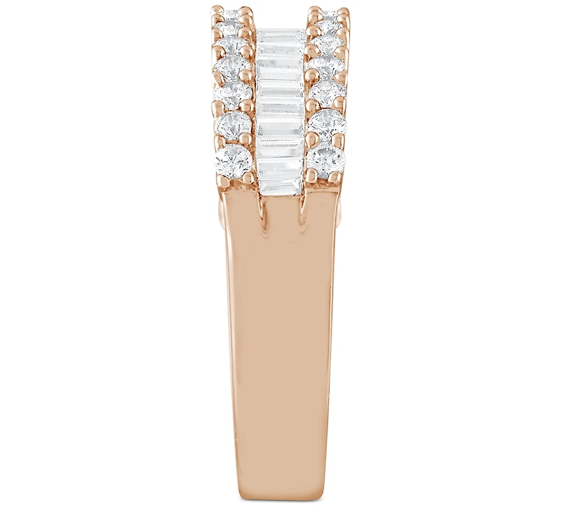 Diamond Baguette Cluster Band (1 ct. t.w.) 14k White, Yellow or Rose Gold