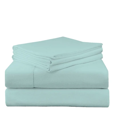 Pointehaven Solid Luxury Weight Flannel Sheet Set, Twin Xl