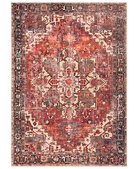 Livabliss Amelie Aml-2308 Rust Machine-Washable 5'3" x 7'3" Area Rug