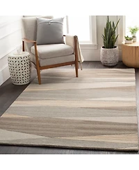 Livabliss Forum Fm-7211 Dark Brown 5' x 8' Area Rug