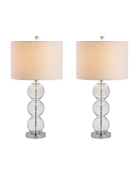 Jonathan Y Bella Glass Triple-Sphere Led Table Lamp - Set of 2