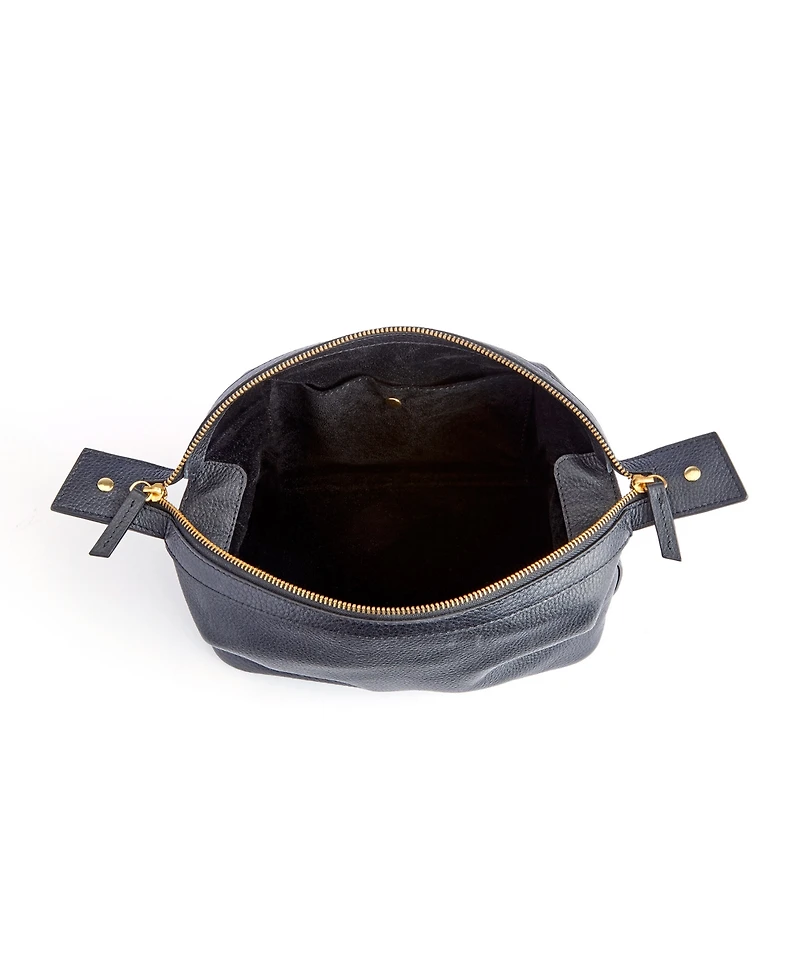 Royce New York Pebbled Leather Toiletry Bag