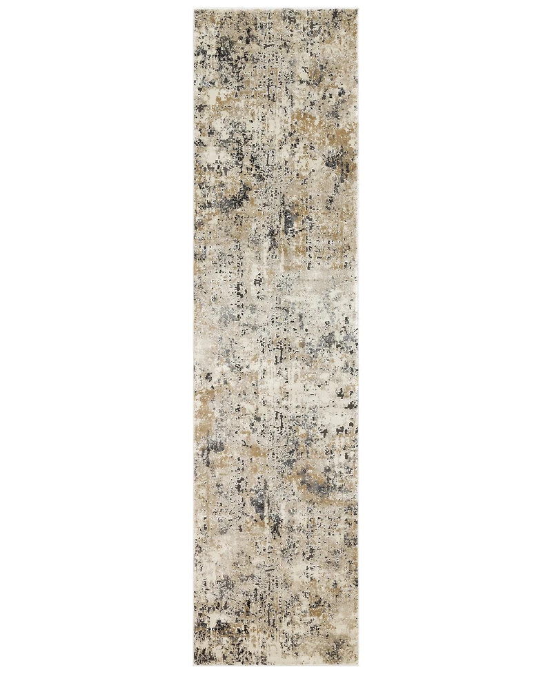 Livabliss Pune Pun-2300 Beige 2'7" x 10'3" Runner Area Rug