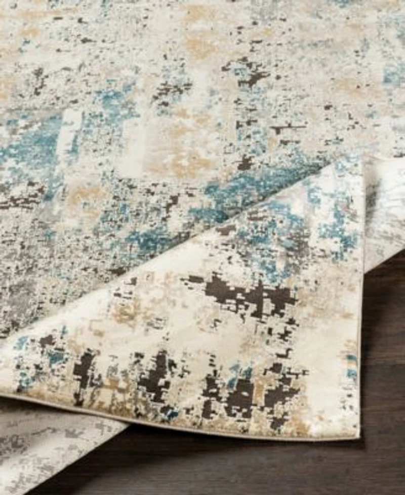 Livabliss Pune Pun 2301 Taupe Runner Area Rug Collection