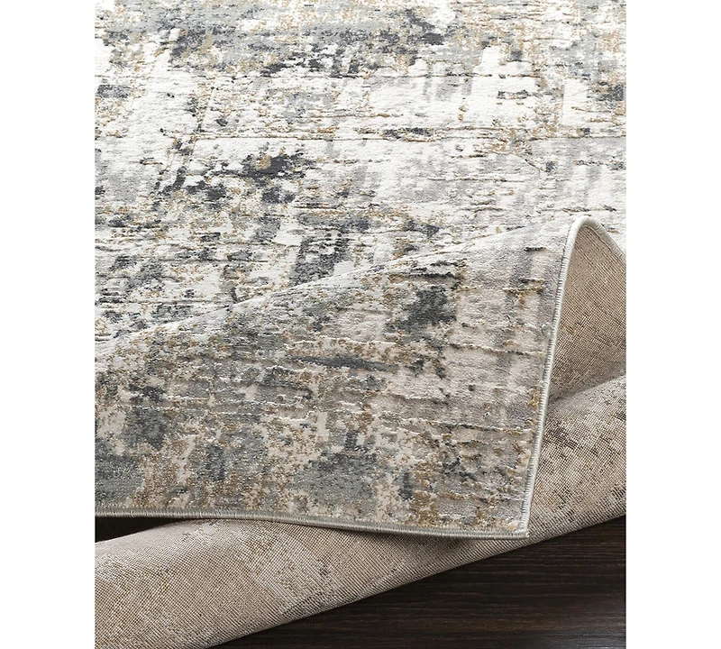 Livabliss Quatro Qua-2300 Medium Gray 2' x 3' Area Rug