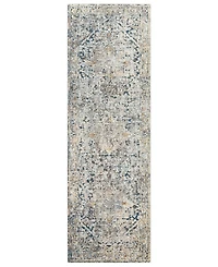 Livabliss Presidential Pdt-2300 Pale Blue 3'3" x 10' Runner Area Rug