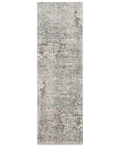 Livabliss Presidential Pdt-2303 Pale Blue 3'3" x 10' Runner Area Rug