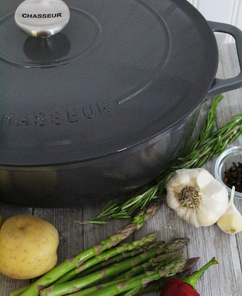 Chasseur French Enameled Cast Iron 6 Qt. Oval Dutch Oven