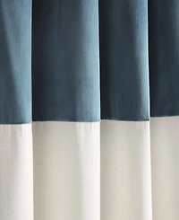 Milo Colorblock Linen 52" x 84" Curtain Set