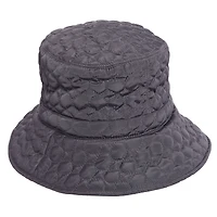 Scala Quilted Big Brim Rain Hat