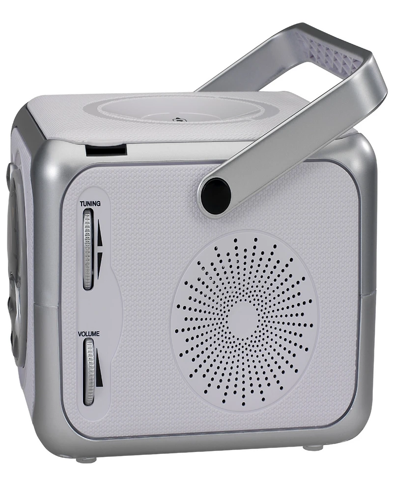 Jensen Cd555 Silver Portable Bluetooth Music System With Cd