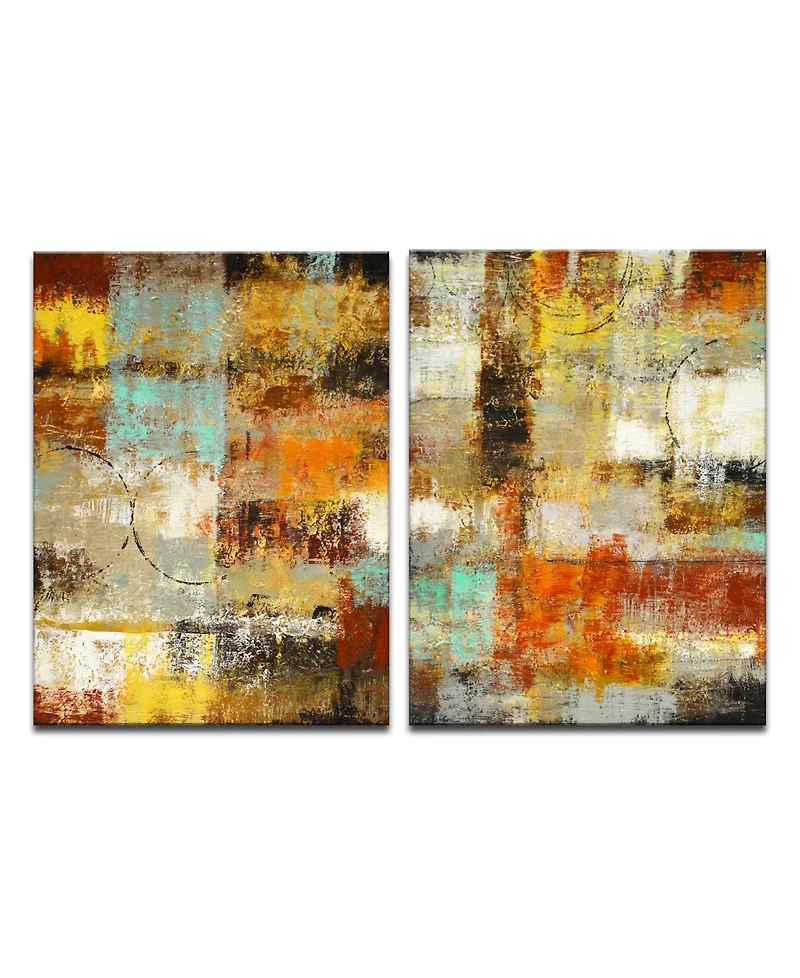 Ready2HangArt 'Realization' 2 Piece Canvas Wall Art Set, 30x20"